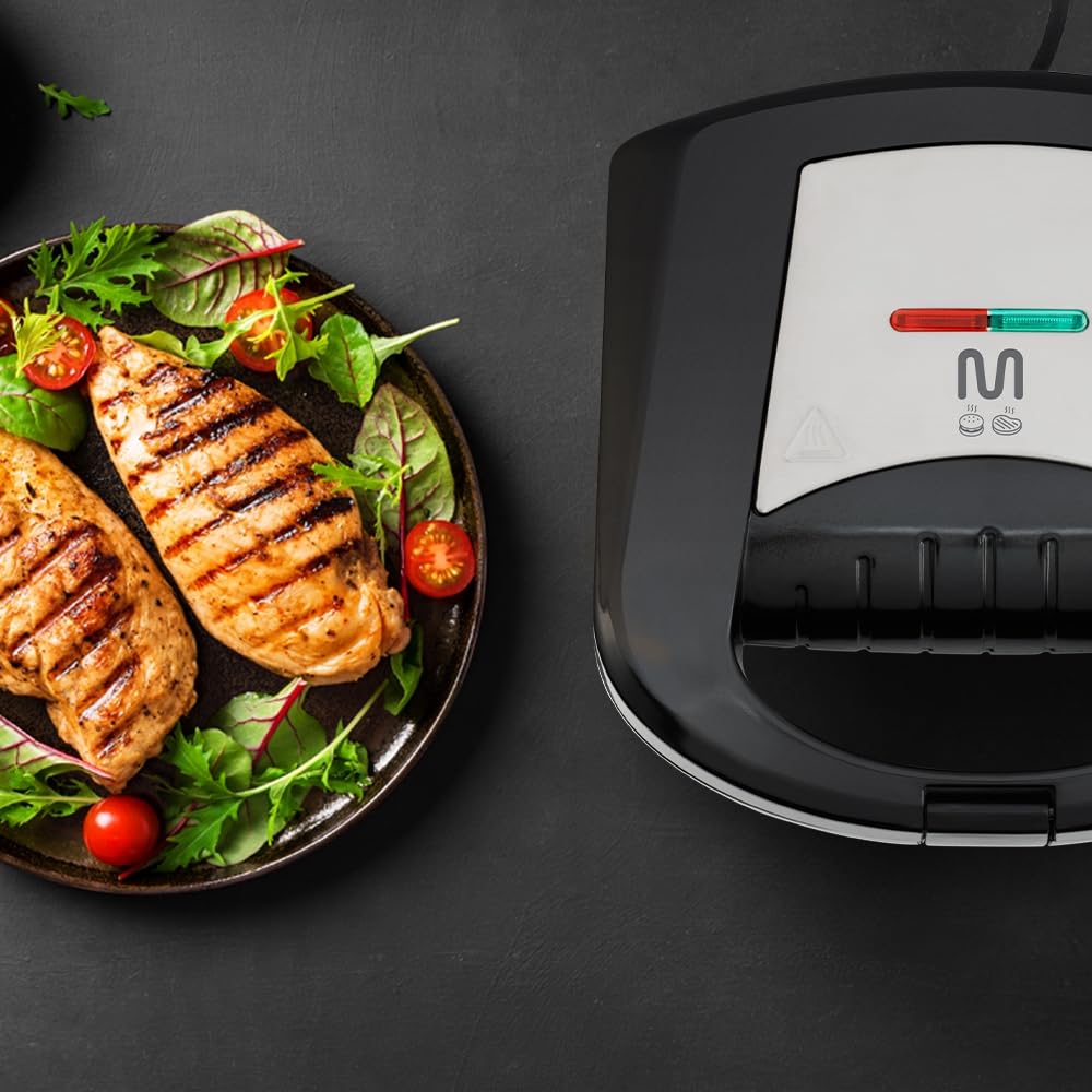 Sanduicheira Grill com Luz Indicadora e Acabamento Inox 127V 750W